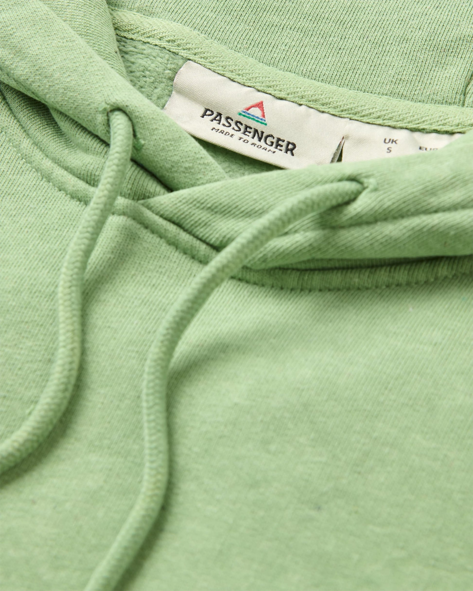 Dune Hoodie - Stem Green Marl - Flatlay