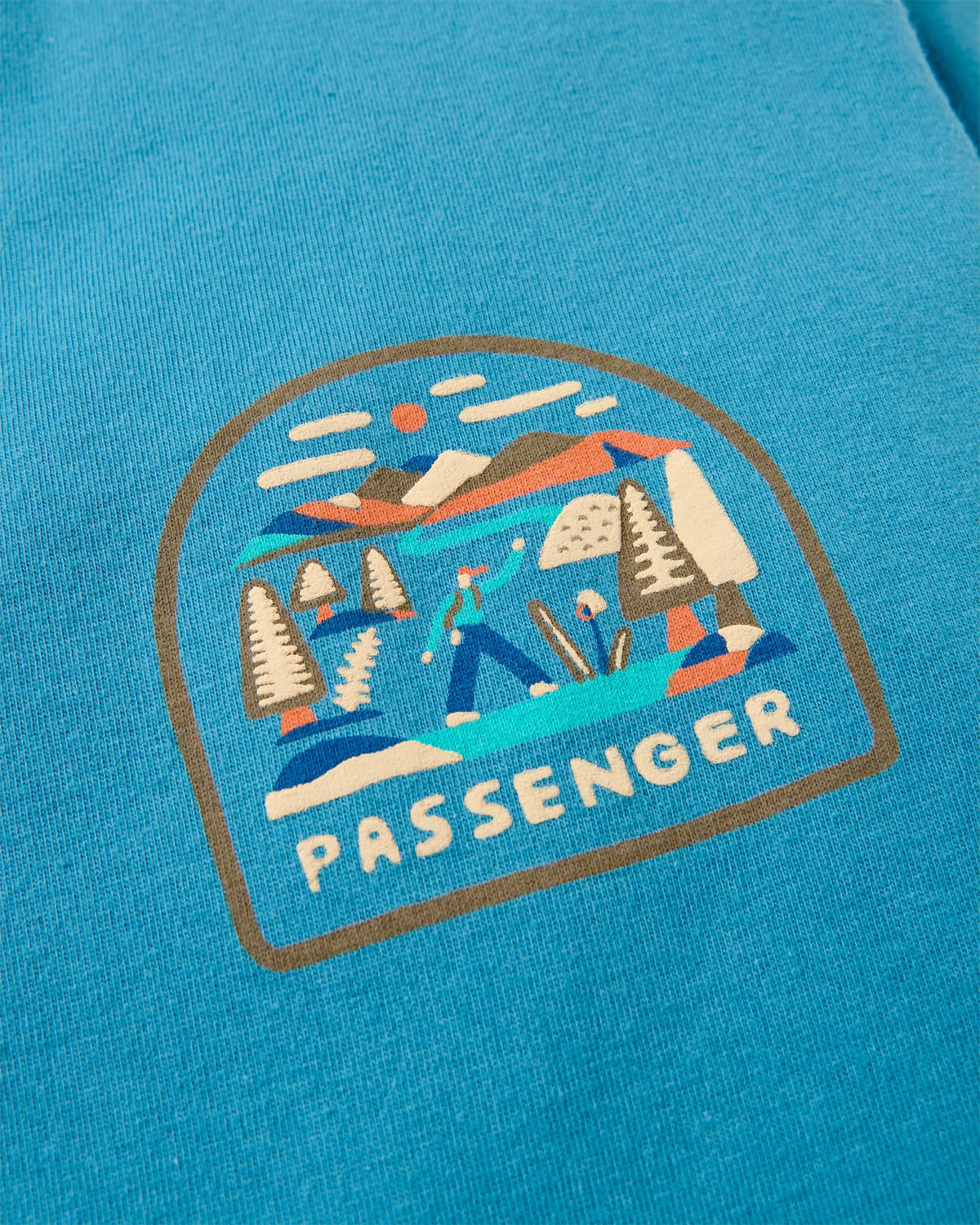 Lost Patch LS T-Shirt - Blue Steel - Flatlay
