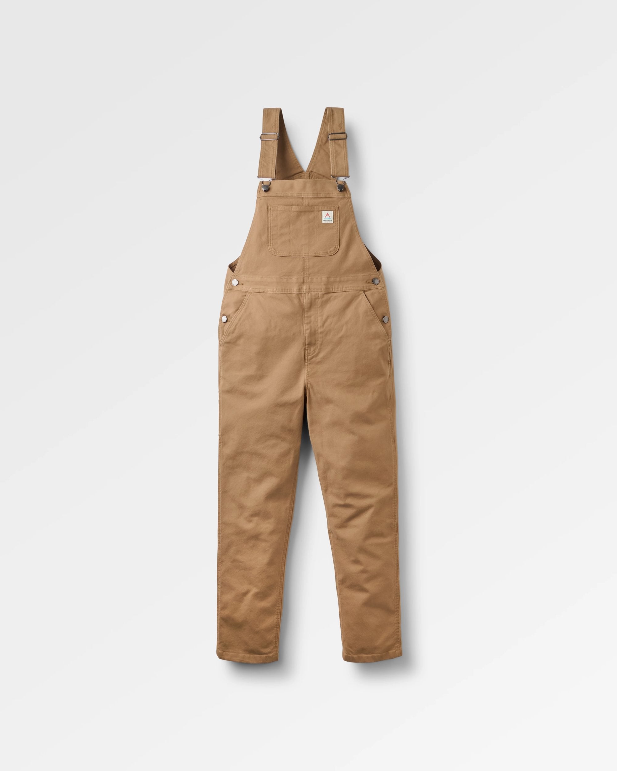 Vantage Cotton Canvas Dungaree - Caramel - Flatlay