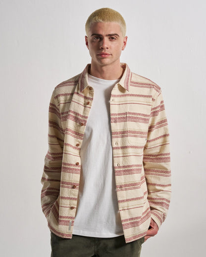 Voyage Jacquard Shirt - Birch - Studio Model