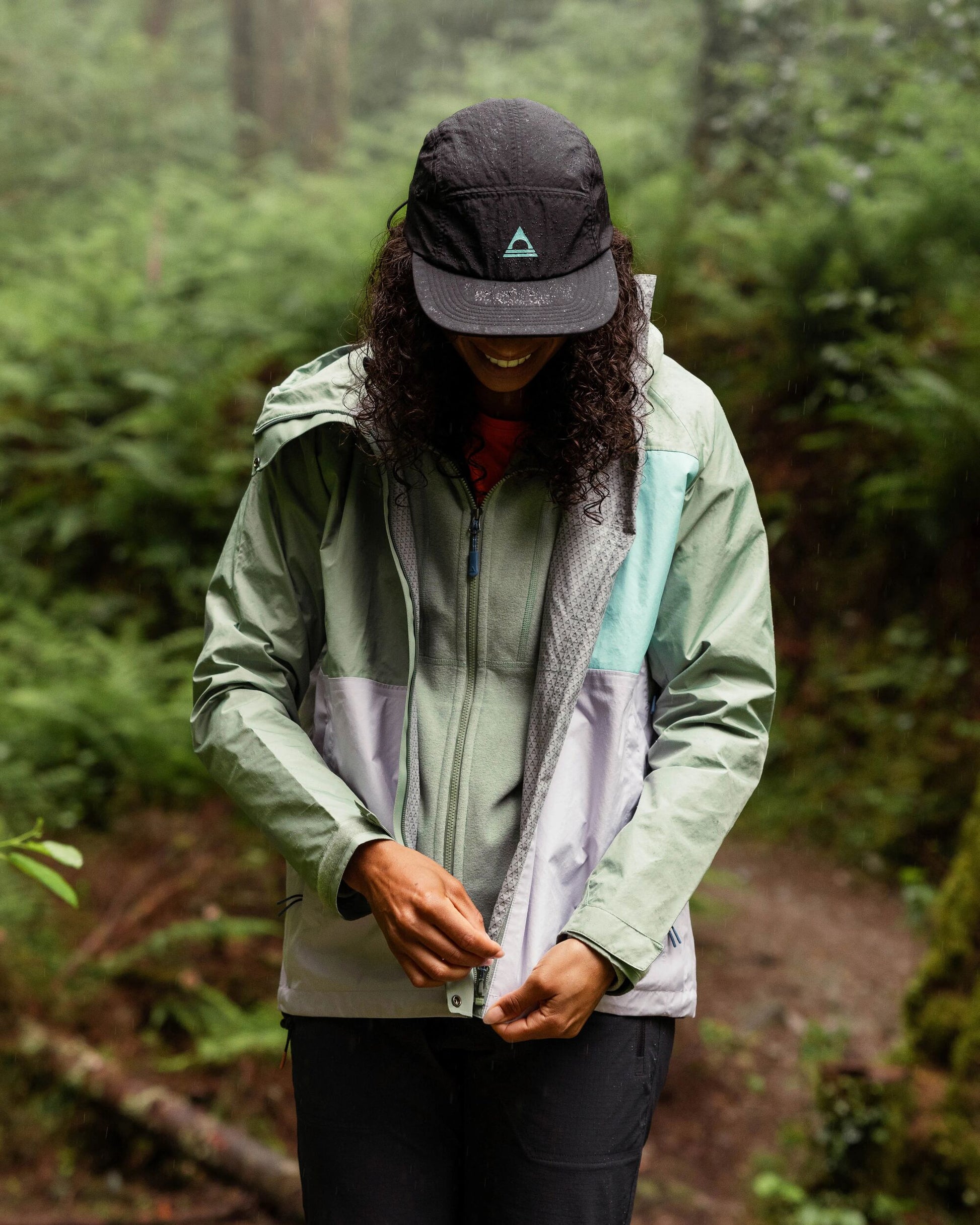 Trailscape Women's Recycled Waterproof Jacket - Pistachio/Lilac Mist/Aqua - Lifestyle