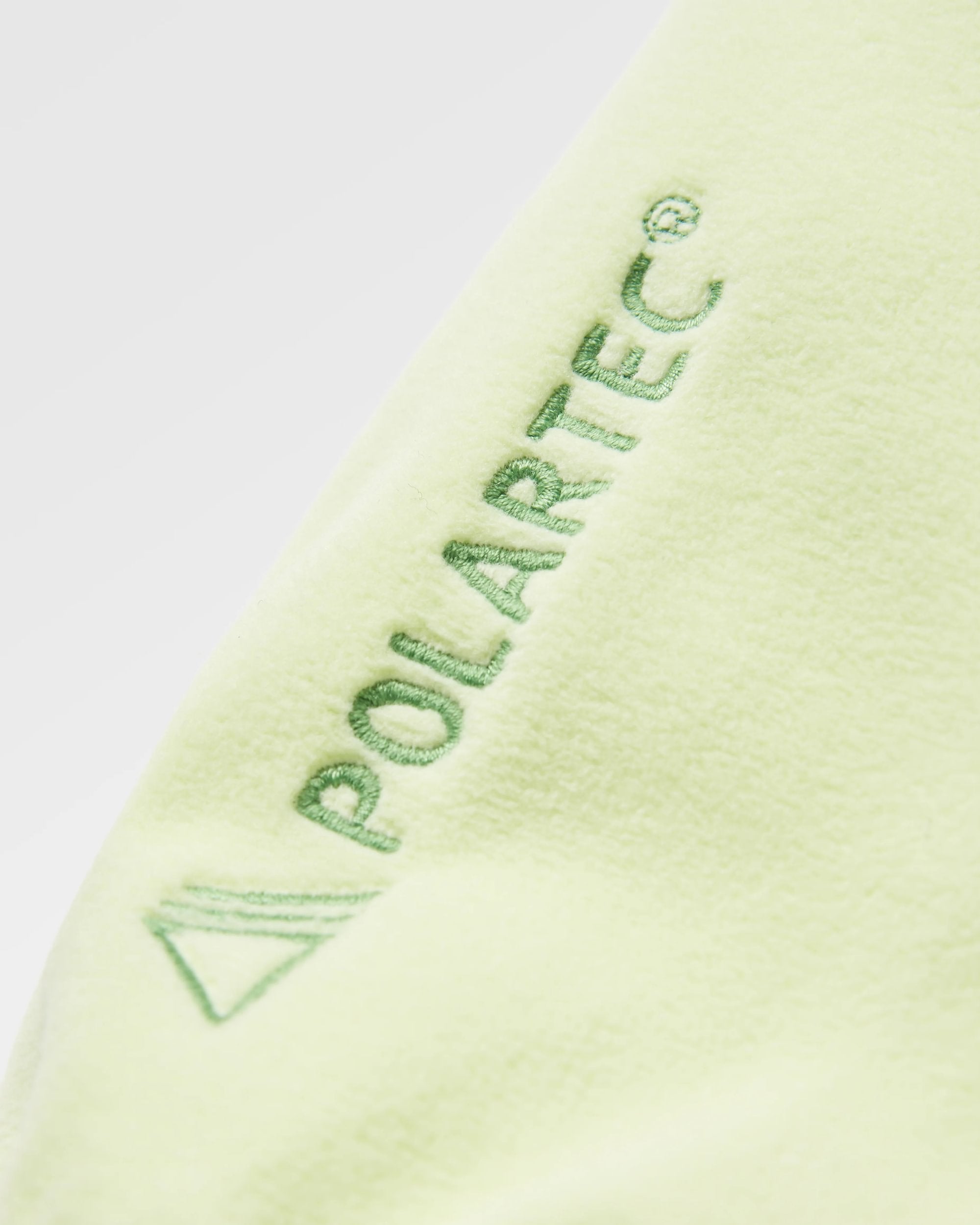 Ayla Recycled Micro Polartec® Fleece - Soft Lime Juice - Flatlay