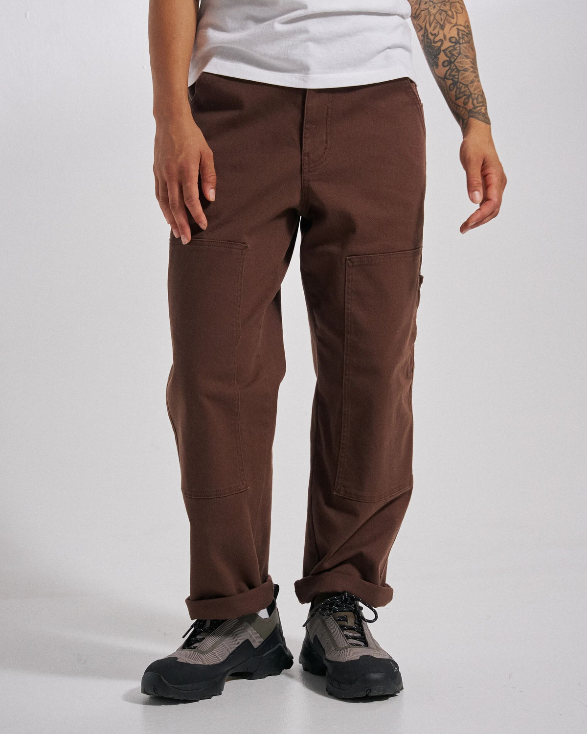 Fortuna Trousers - Chestnut - Studio Model