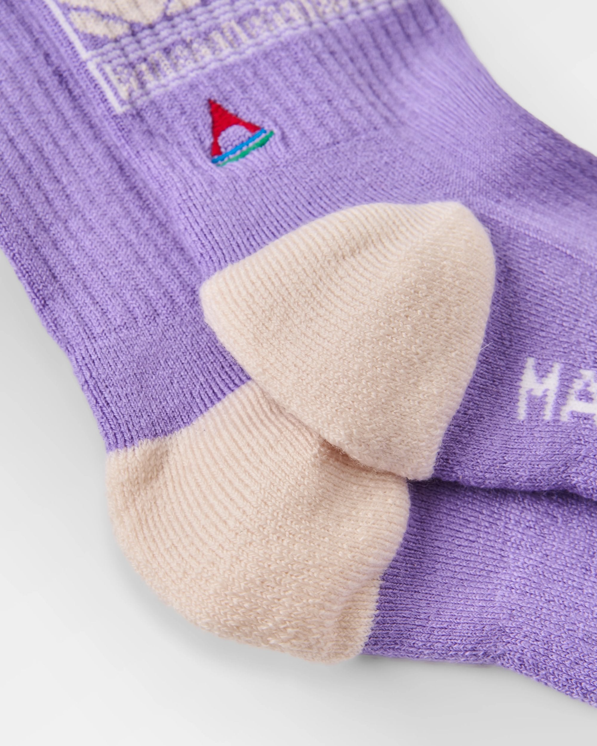 Thuring Merino Socks - Purple Haze - Flatlay