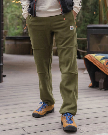 Set Off Recycled Polar Fleece Jogger - Khaki - Lifestyle