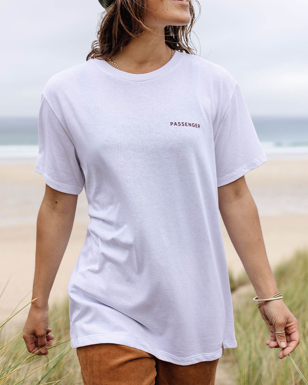 Embrace The Journey Oversized Recycled Cotton T-Shirt - White