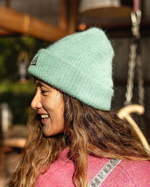 Womens_High Tide Double Layered Beanie - Delphinium Blue