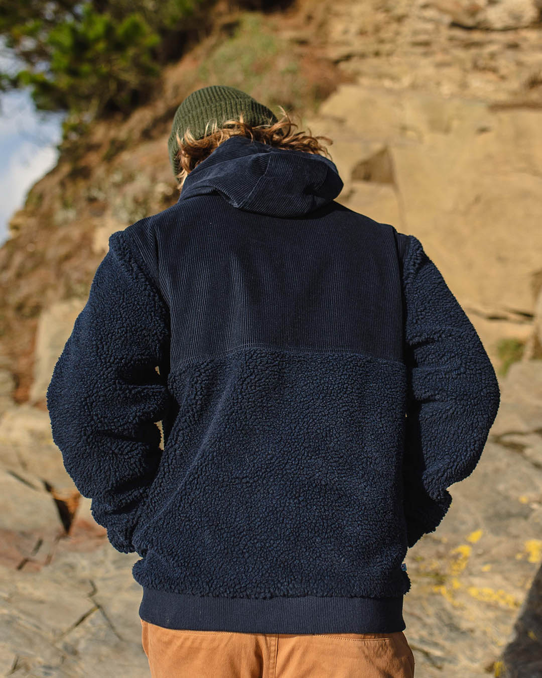 Adventure Recycled Sherpa Full Zip Fleece - Deep Navy