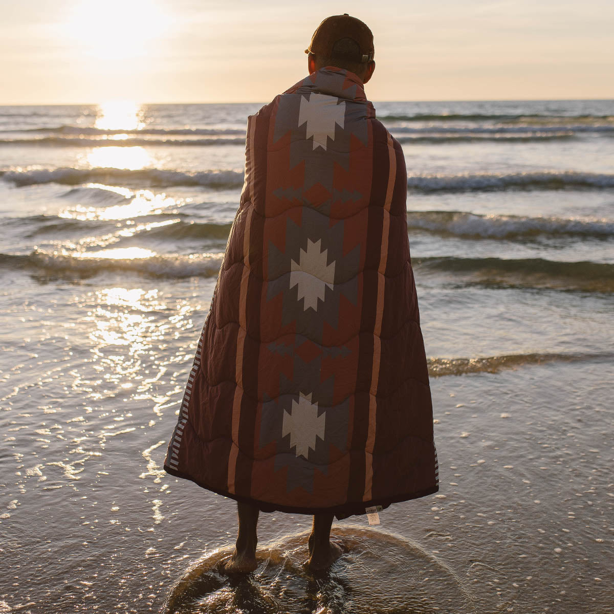 Male_Nomadic Recycled Towel Blanket - Picante Pattern