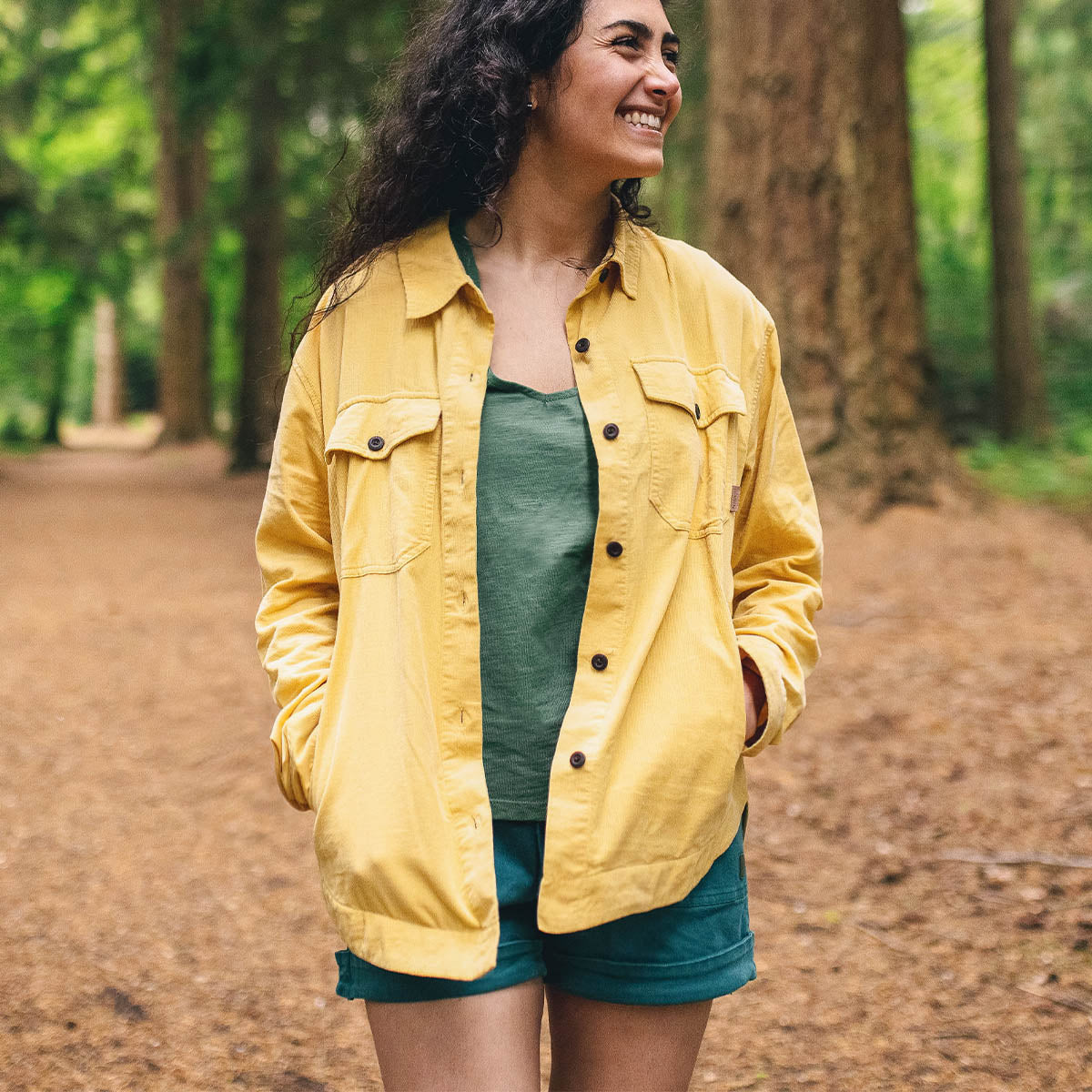 Ray Recycled Cord LS Shirt - Jojoba