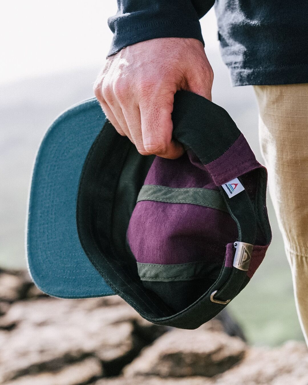 Fixie Recycled 5 Panel Cap - Grape Multi - Lifestyle - Male