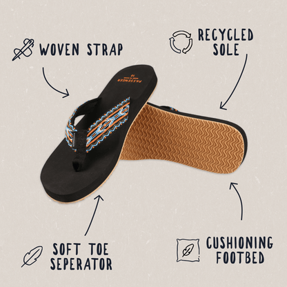 Santos Flip Flop - Black